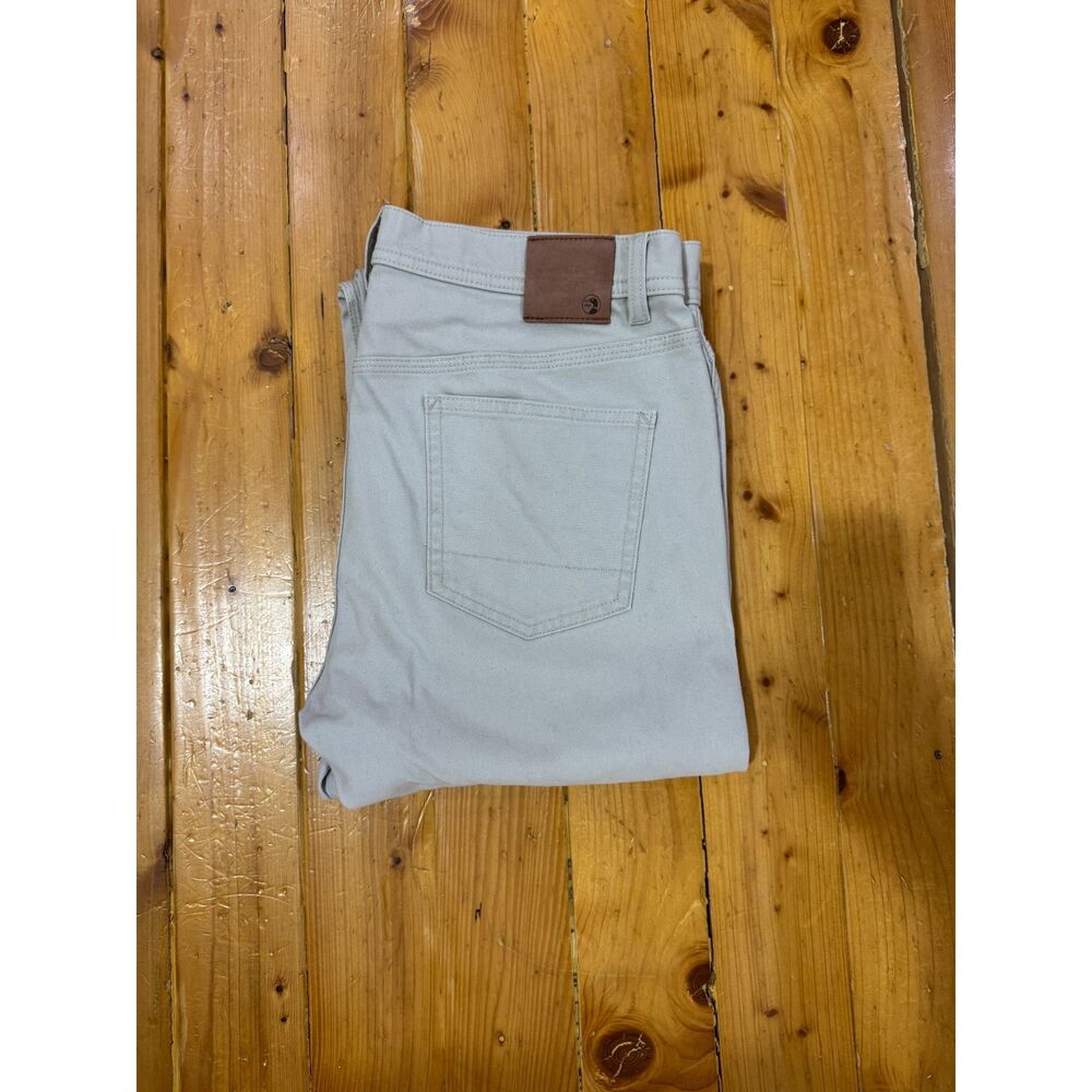 Men's Duck Head Five Pocket Field Canvas Pants Stone 33W 34L
